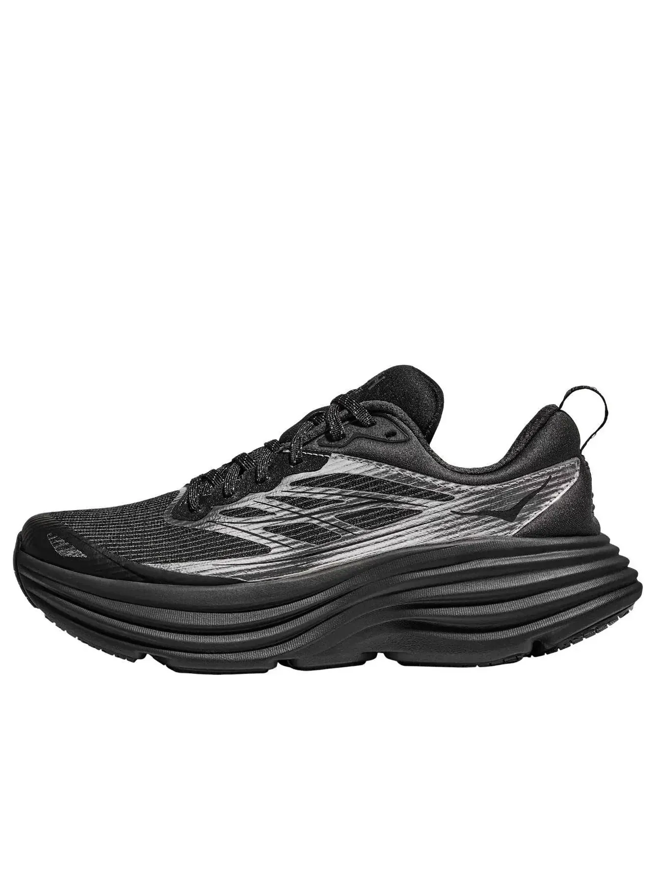 Кроссовки HOKA ONE ONE Bondi 8 Caged 'Silver Carbon Black' — изображение 1 из 6, черный