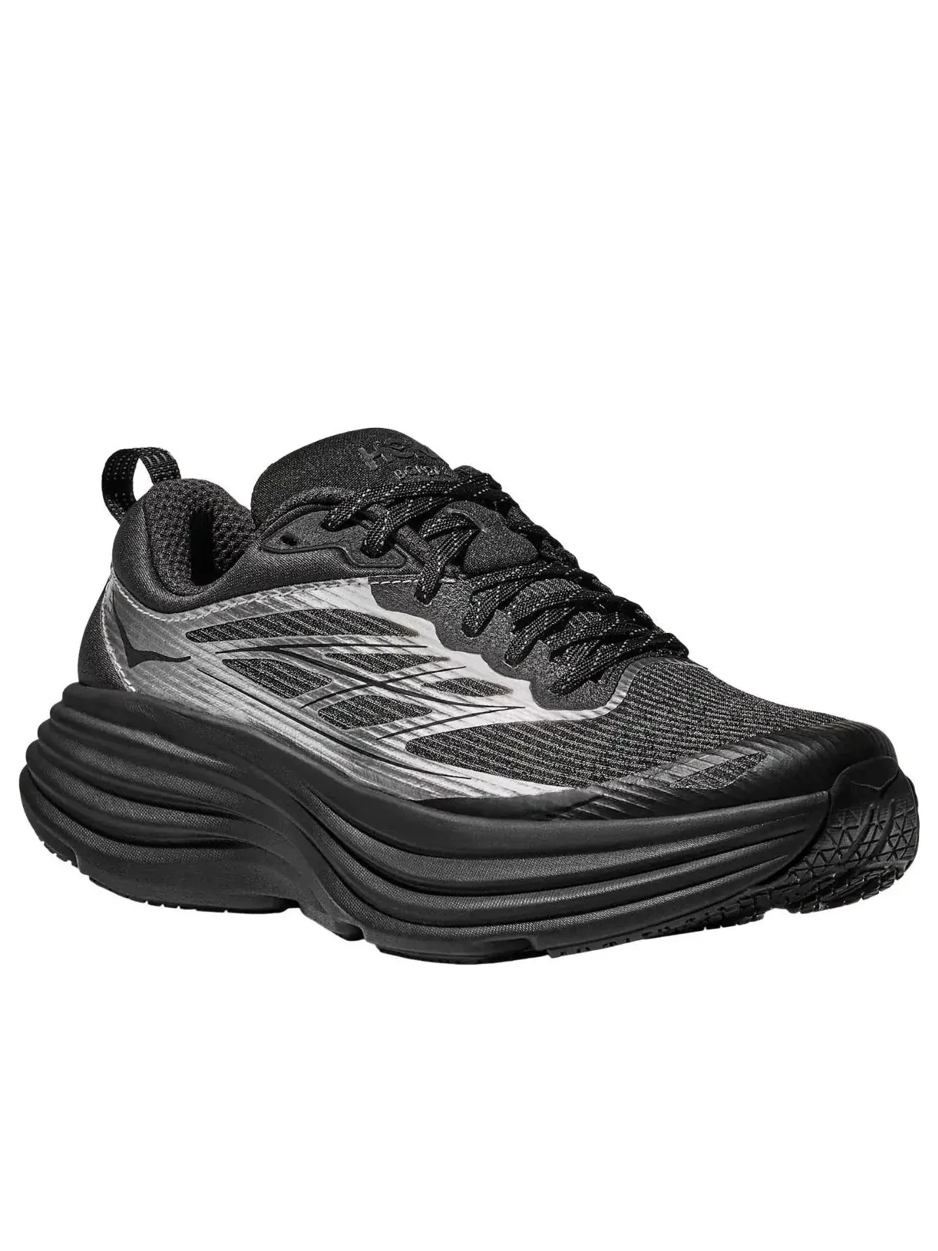 Кроссовки HOKA ONE ONE Bondi 8 Caged 'Silver Carbon Black' — изображение 2 из 6, черный