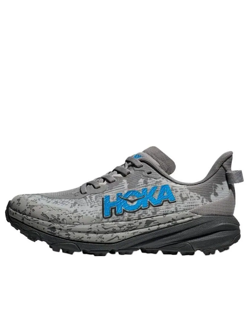 Кроссовки (GS) HOKA ONE ONE Speedgoat 6 'Galactic Grey Hoka Blue' — изображение 1 из 5, серый