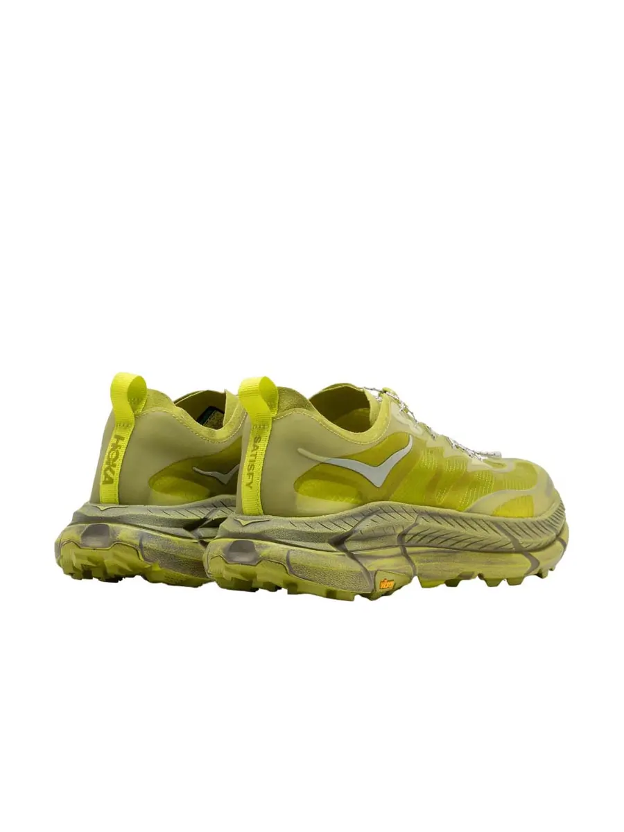Кроссовки HOKA ONE ONE x Satisfy Mafate Speed 4 Lite 'Sulfur' — изображение 4 из 4, зеленый