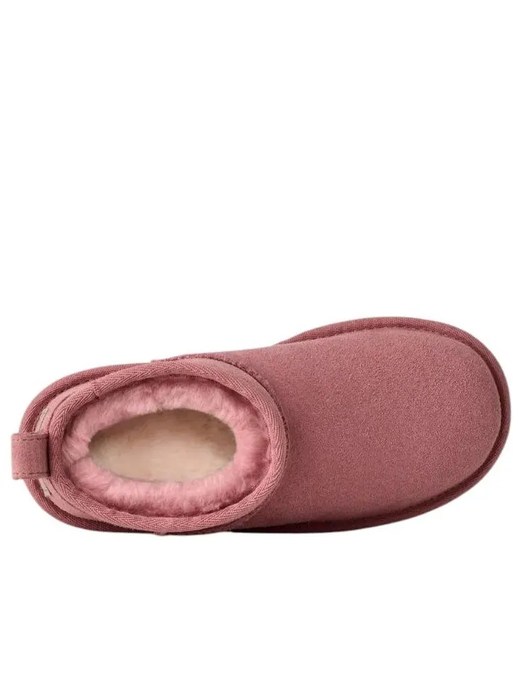 (GS) Классические ультраминиатюрные ботинки UGG на платформе 'Pink Dawn' — изображение 4 из 5, розовый/коричневый