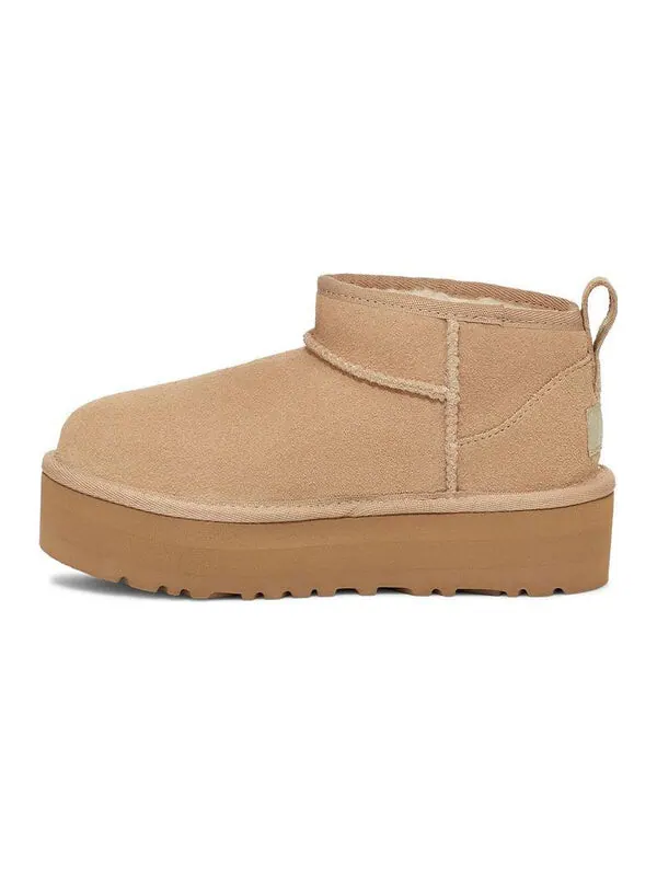 Кроссовки classic ultra mini platform 'sand' Ugg — изображение 2 из 4, бежевый