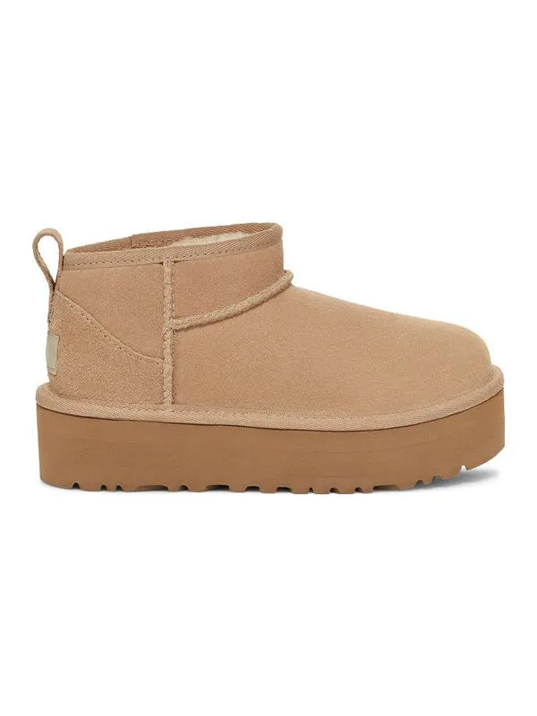 Кроссовки classic ultra mini platform 'sand' Ugg — изображение 3 из 4, бежевый
