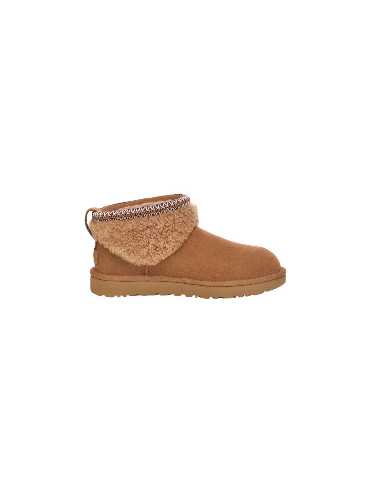 (WMNS) Классические ультрамини-сапоги UGG Maxi Curly Boot 'Chestnut' — изображение 2 из 5, орех