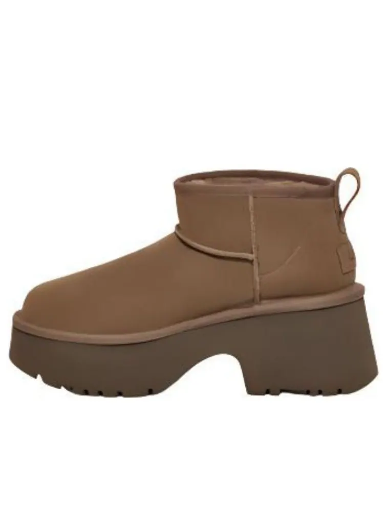 (WMNS) UGG Classic Ultra Mini New Heights 'Hickory' — изображение 1 из 5, хикори
