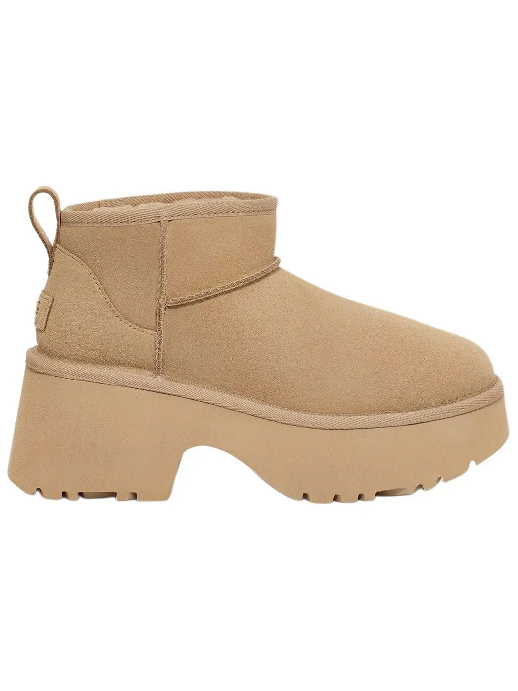 (WMNS) UGG Classic Ultra Mini New Heights 'Mustard Seed' — изображение 2 из 6, горчичный