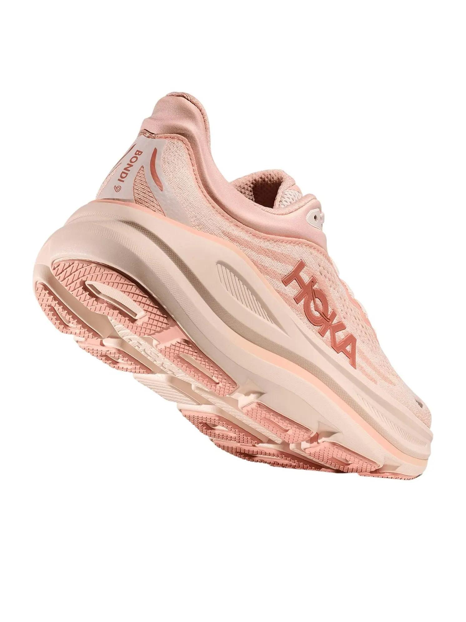 (WMNS) Hoka One One Bondi 9 'Rose Latte Rose Cream' — изображение 2 из 6, розовый/розовый кремовый