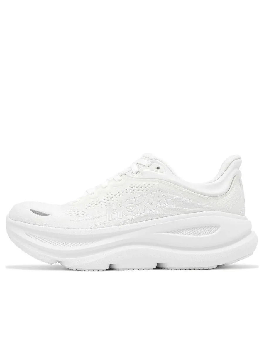 Кроссовки (WMNS) HOKA ONE ONE Bondi 9 Wide 'White' — изображение 1 из 5, белый