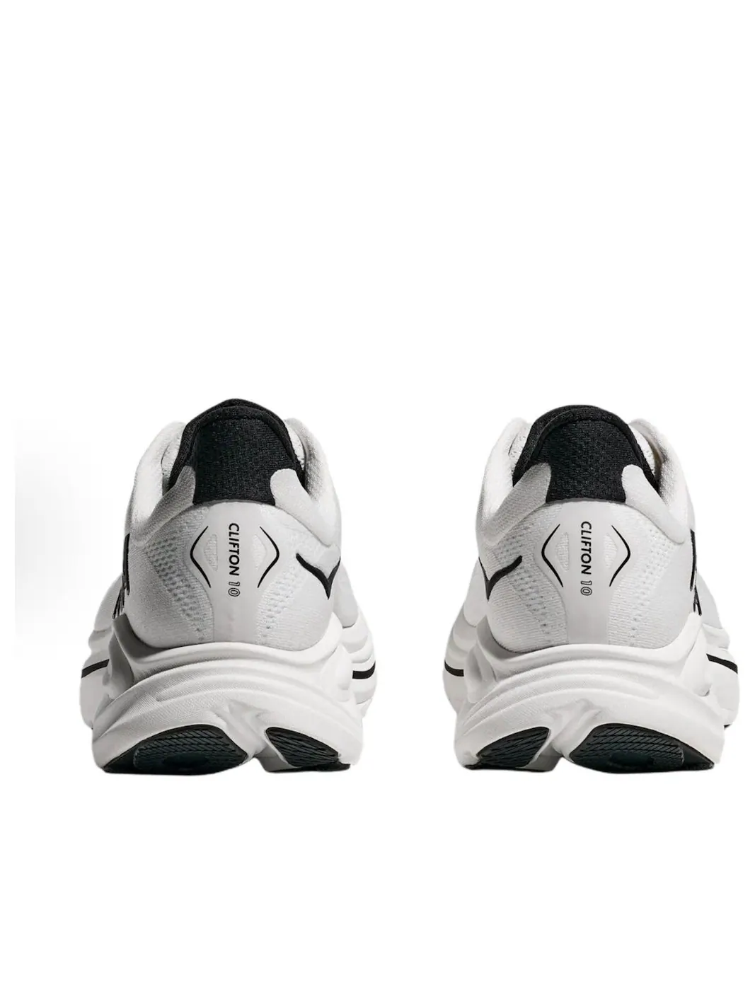 Hoka One One Clifton 10 'White Black' — изображение 4 из 6, белый/черный
