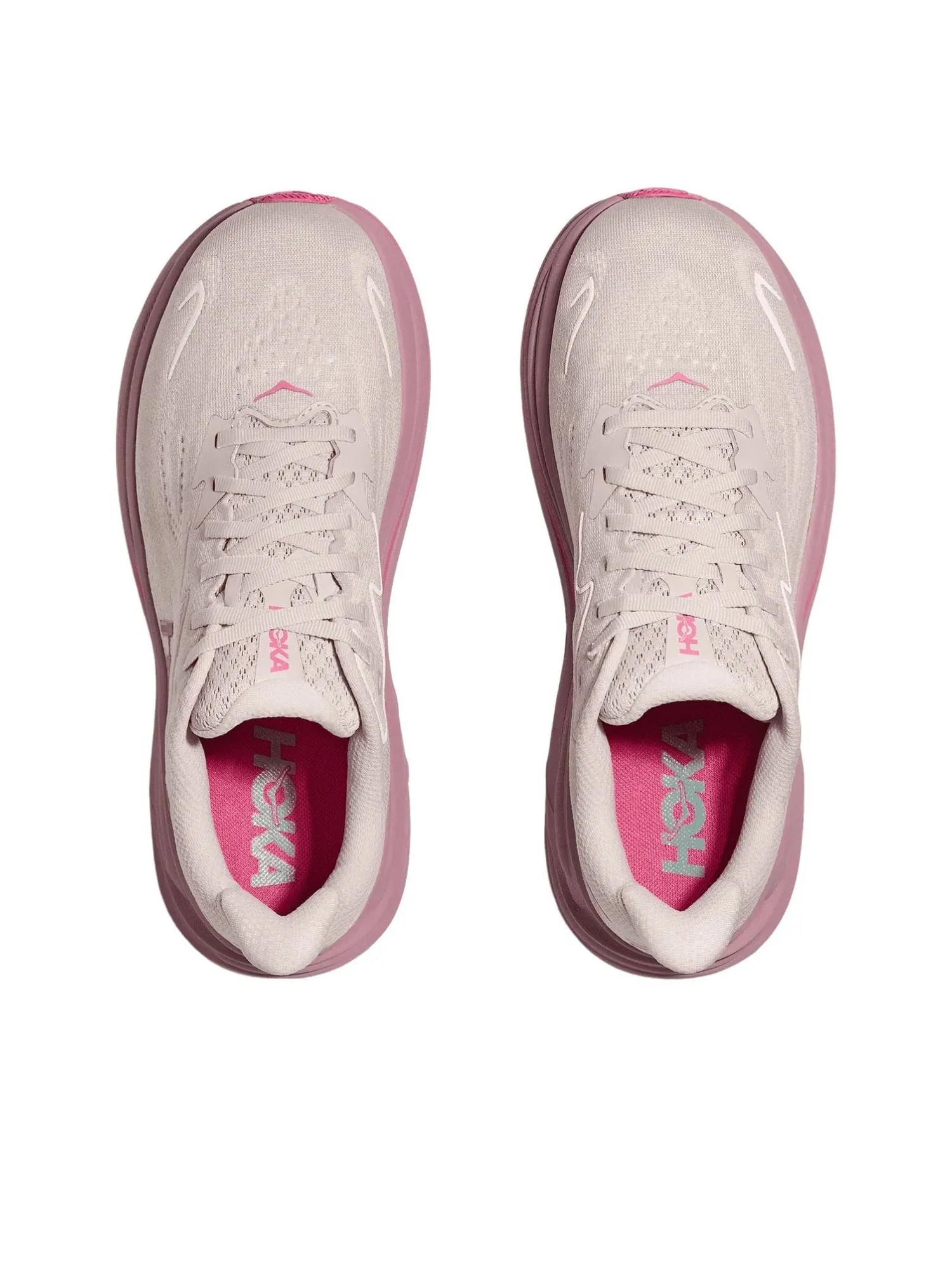 (WMNS) Hoka One One Clifton 10 'Rose Cream Dried Rose' — изображение 3 из 7, розовый кремовый/розовый