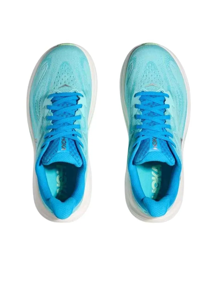 Кроссовки (WMNS) HOKA ONE ONE Clifton 10 'Skyward Blue Cielo Blue' — изображение 3 из 5, зеленый