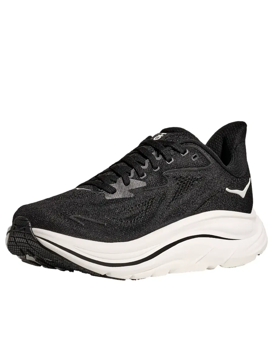 Кроссовки (WMNS) HOKA ONE ONE Clifton 10 Wide 'Black White' — изображение 4 из 6, черный