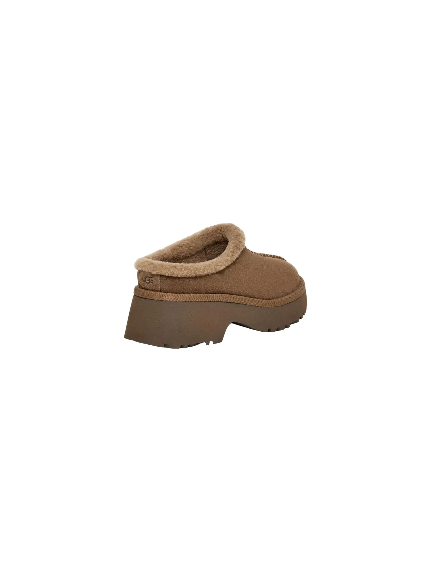 Угги (WMNS) UGG New Heights Cozy Clog 'Hickory' — изображение 4 из 6, коричневый