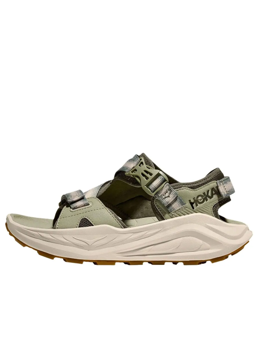 Сандалии HOKA ONE ONE Infini Hike TC 'Sea Moss Oat Milk' — изображение 1 из 8, оливковый зеленый