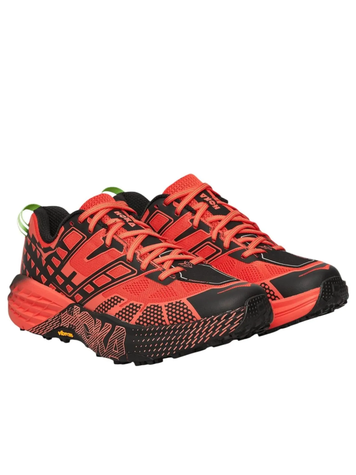 Hoka One One SpeedGoat 2 'Tomato Electric Green' — изображение 2 из 5, зеленый