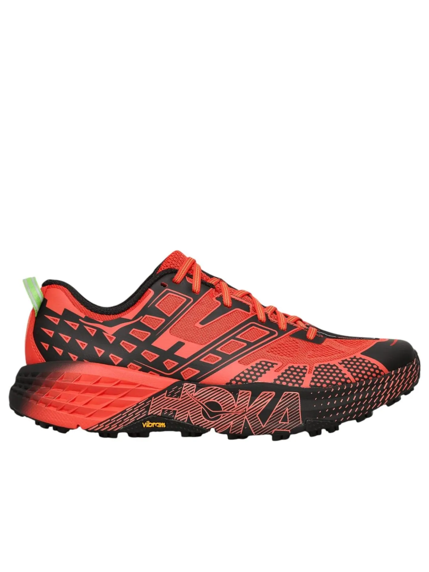 Hoka One One SpeedGoat 2 'Tomato Electric Green' — изображение 4 из 5, зеленый