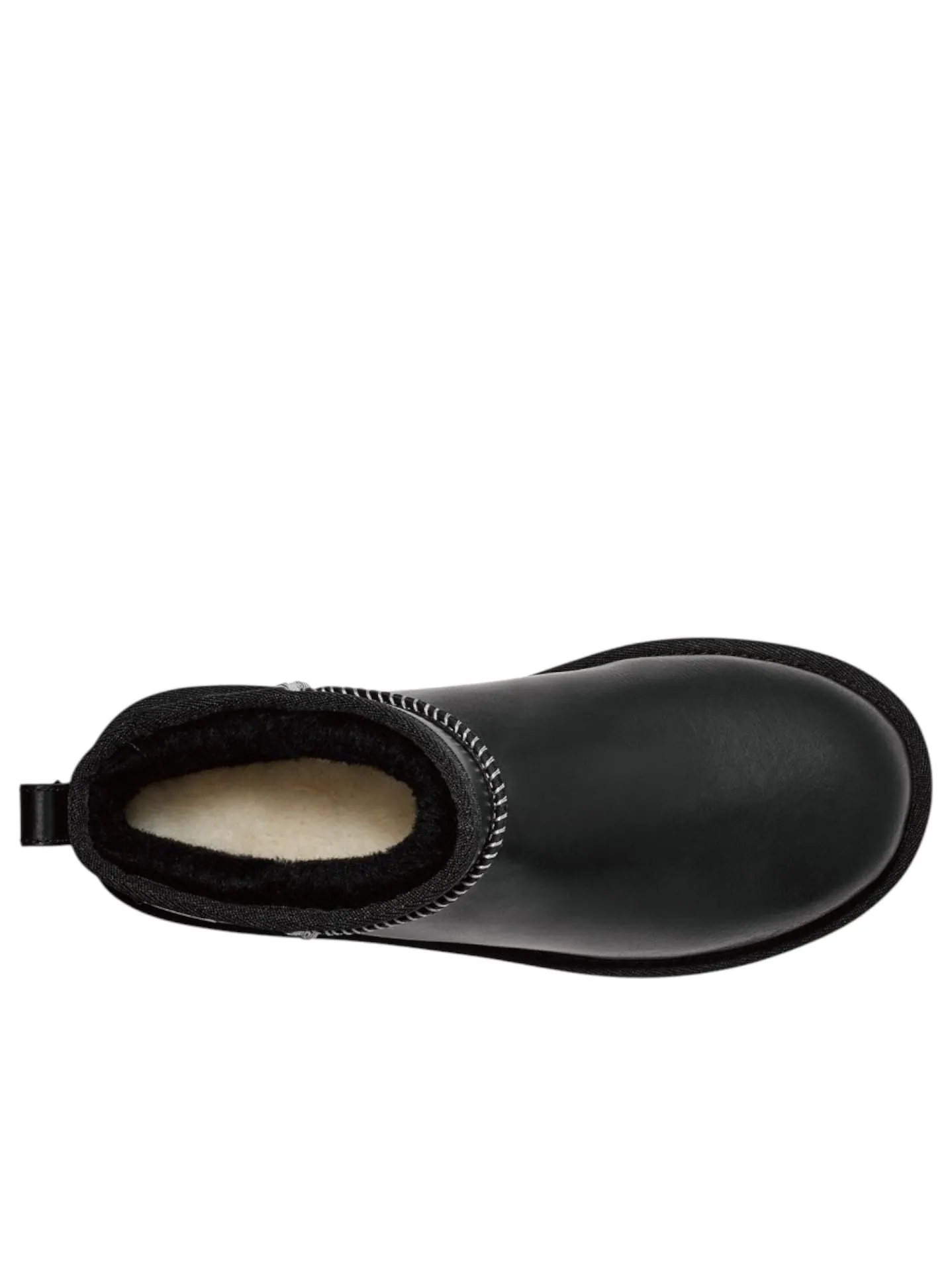 Угги (WMNS) UGG Classic Ultra Mini LTHR Regen Snow Boots 'Black' — изображение 4 из 5, черный