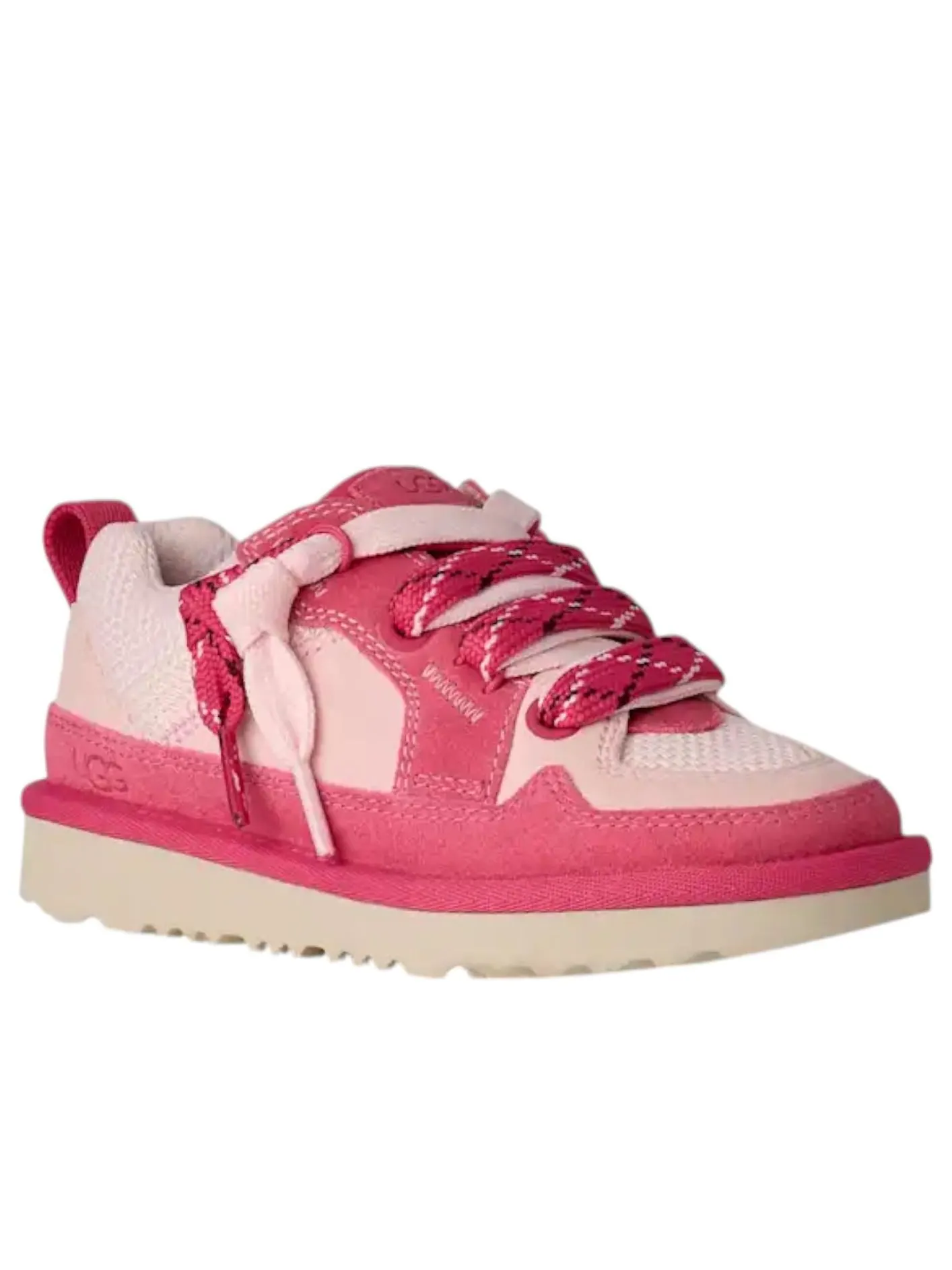 Кроссовки (GS) UGG Lo Lowmel 'Pink Bloom Multi' — изображение 2 из 6, розовый