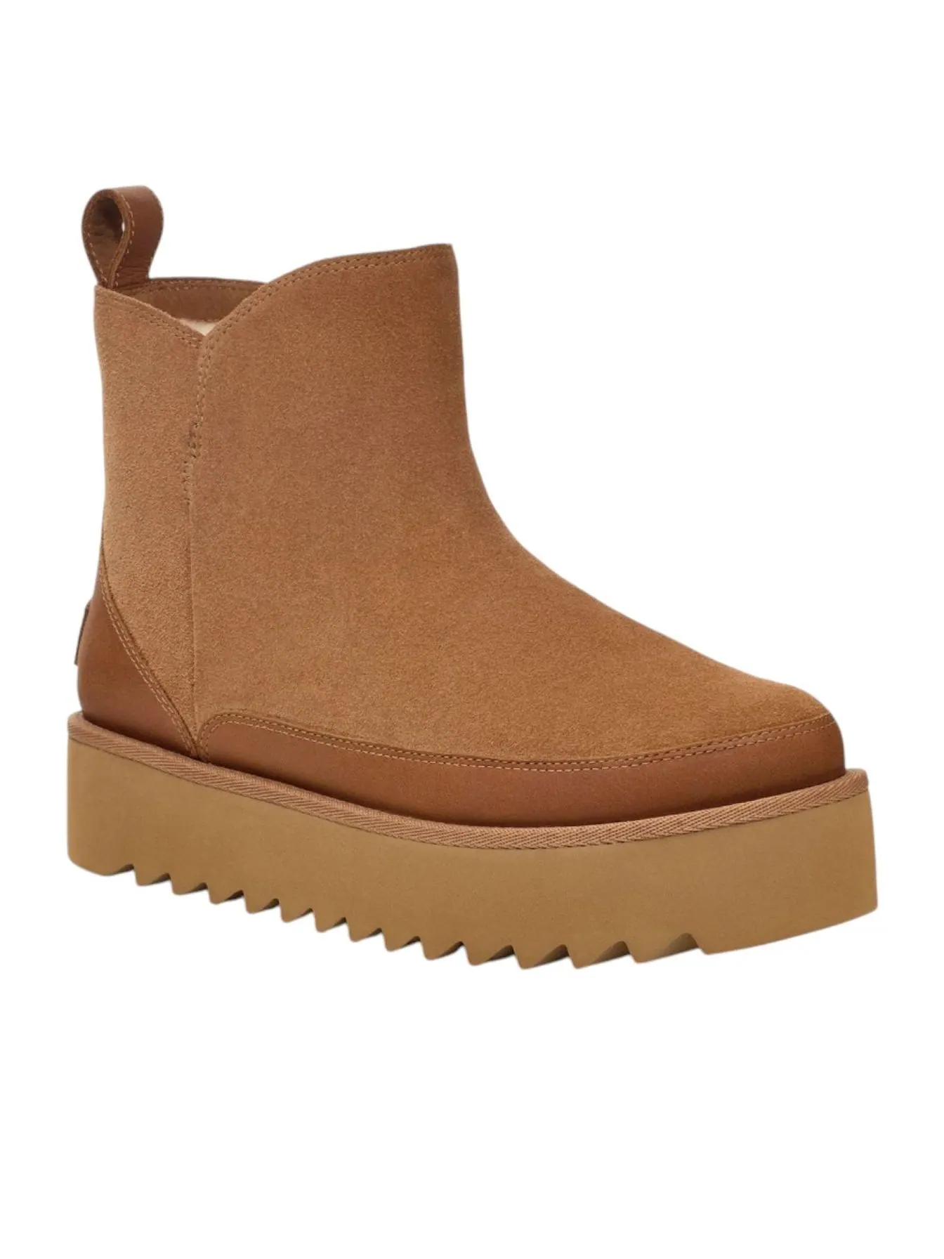 Угги (WMNS) UGG Alina Mini Platform Boots 'Chestnut' — изображение 2 из 5, коричневый