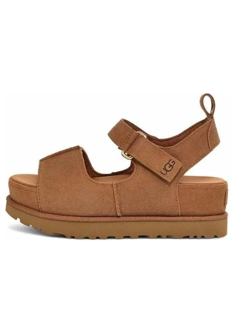 Сандалии (WMNS) UGG Goldenstar Hi Sandal 'Chestnut' — изображение 1 из 4, бежевый