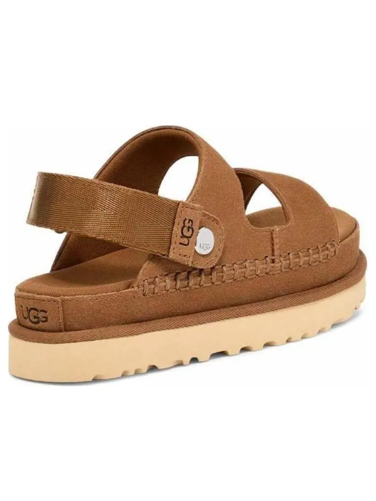 Сандалии (WMNS) UGG Goldenstar Glide Sandal 'Chestnut' — изображение 3 из 5, бежевый