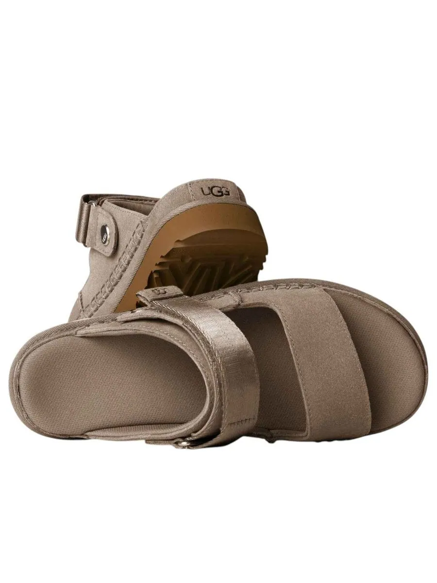 Сандалии (WMNS) UGG Goldenstar Glide 'Smoke Plume' — изображение 3 из 3, коричневый