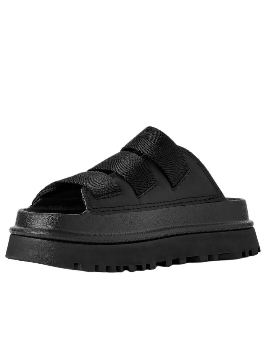 Шлепанцы (WMNS) UGG GoldenGlow Slide 'Black' — изображение 2 из 5, черный