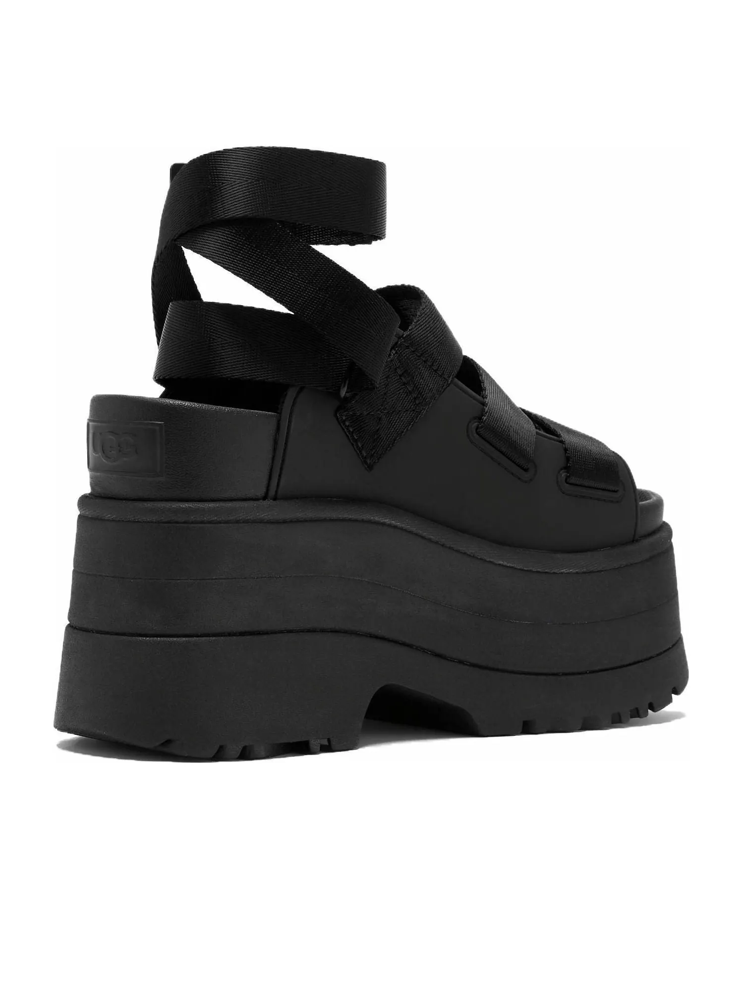 Сандалии (WMNS) UGG GoldenRise Platform Sandals 'Black' — изображение 3 из 3, черный