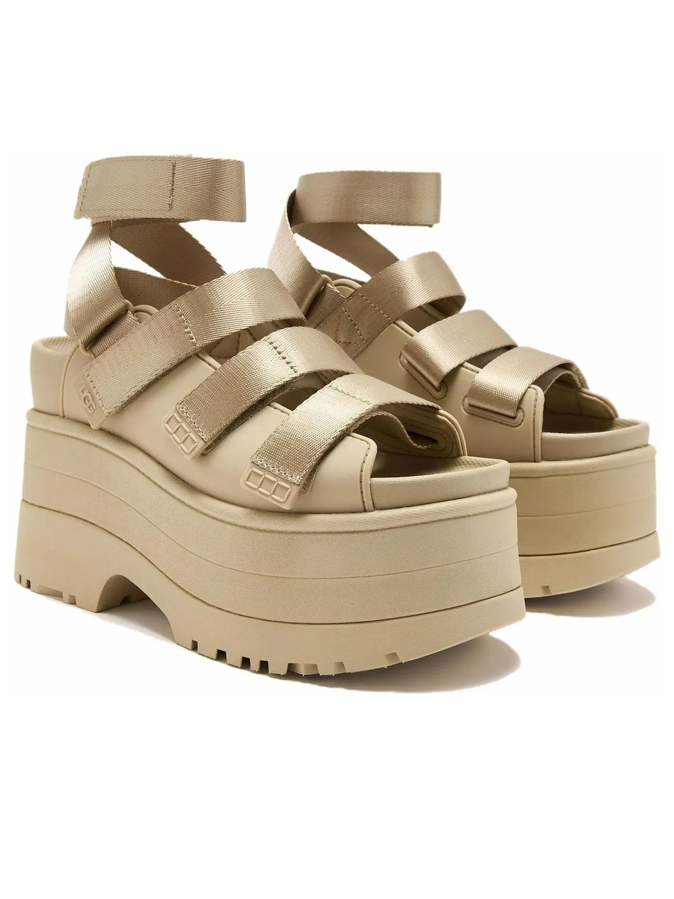 (WMNS) Сандалии на платформе UGG GoldenRise, цвет «Горчичное семечко» — изображение 2 из 3