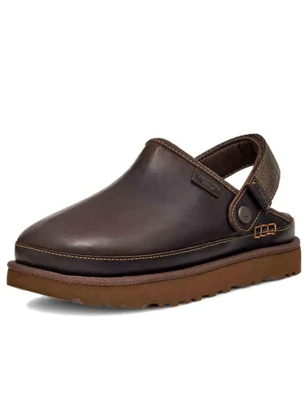 Тапочки goldenstar clog leather regen Ugg — изображение 2 из 4, коричневый