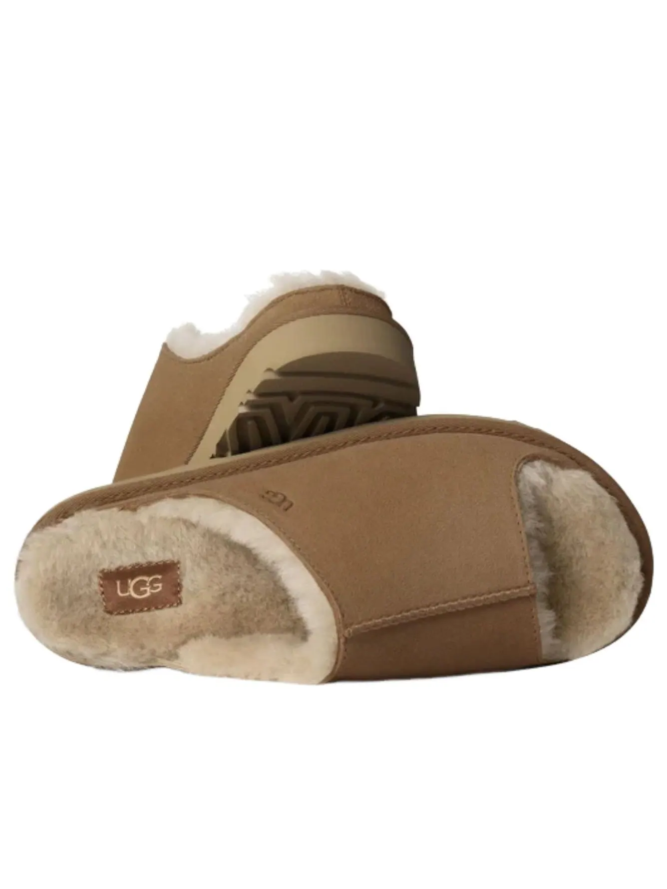 (WMNS) UGG Greenport Slide 'Chestnut' — изображение 2 из 5, орех