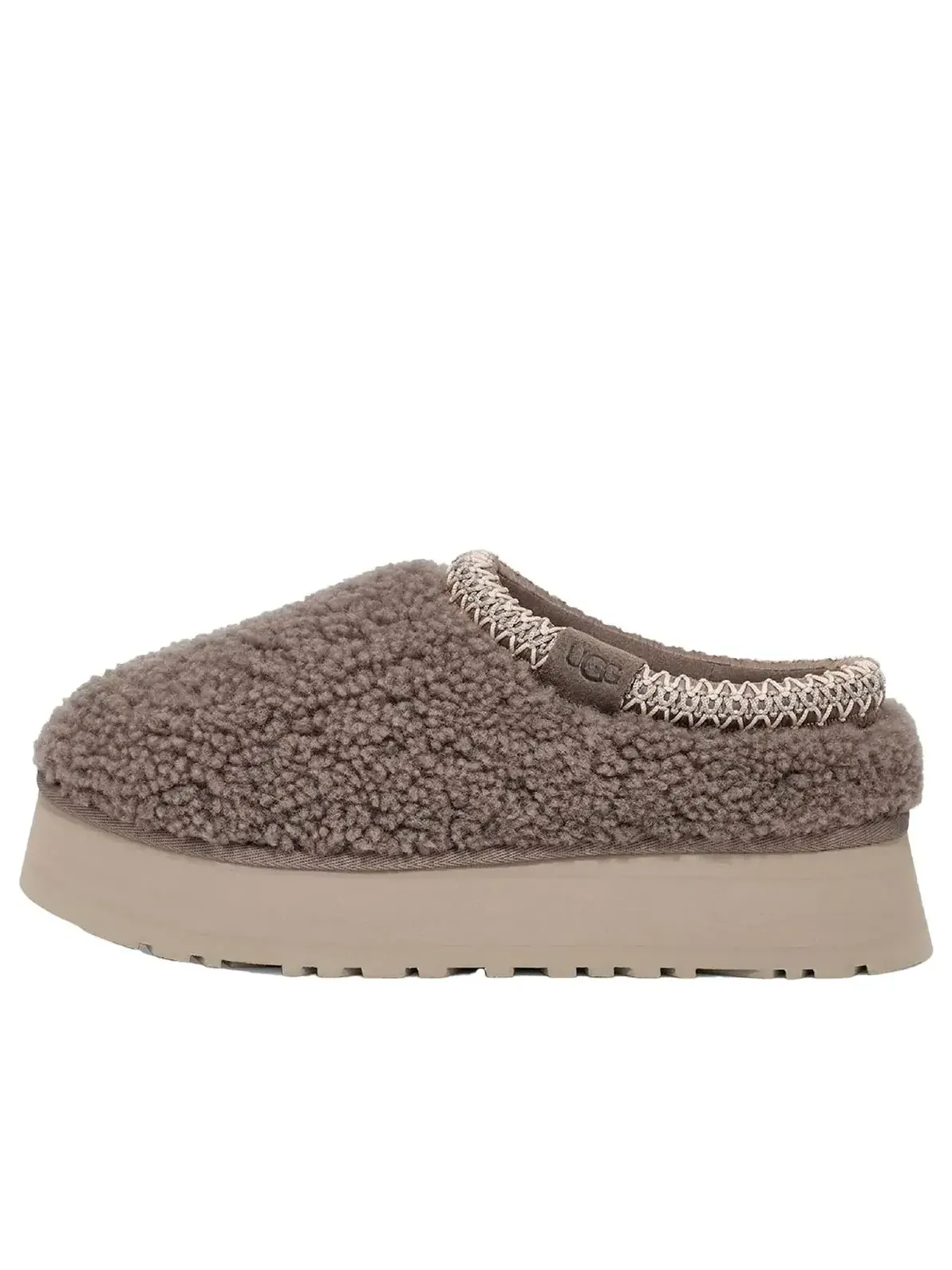 Угги (WMNS) UGG Tazz Slipper Maxi Curly 'Smoke Plume' — изображение 1 из 2, серый