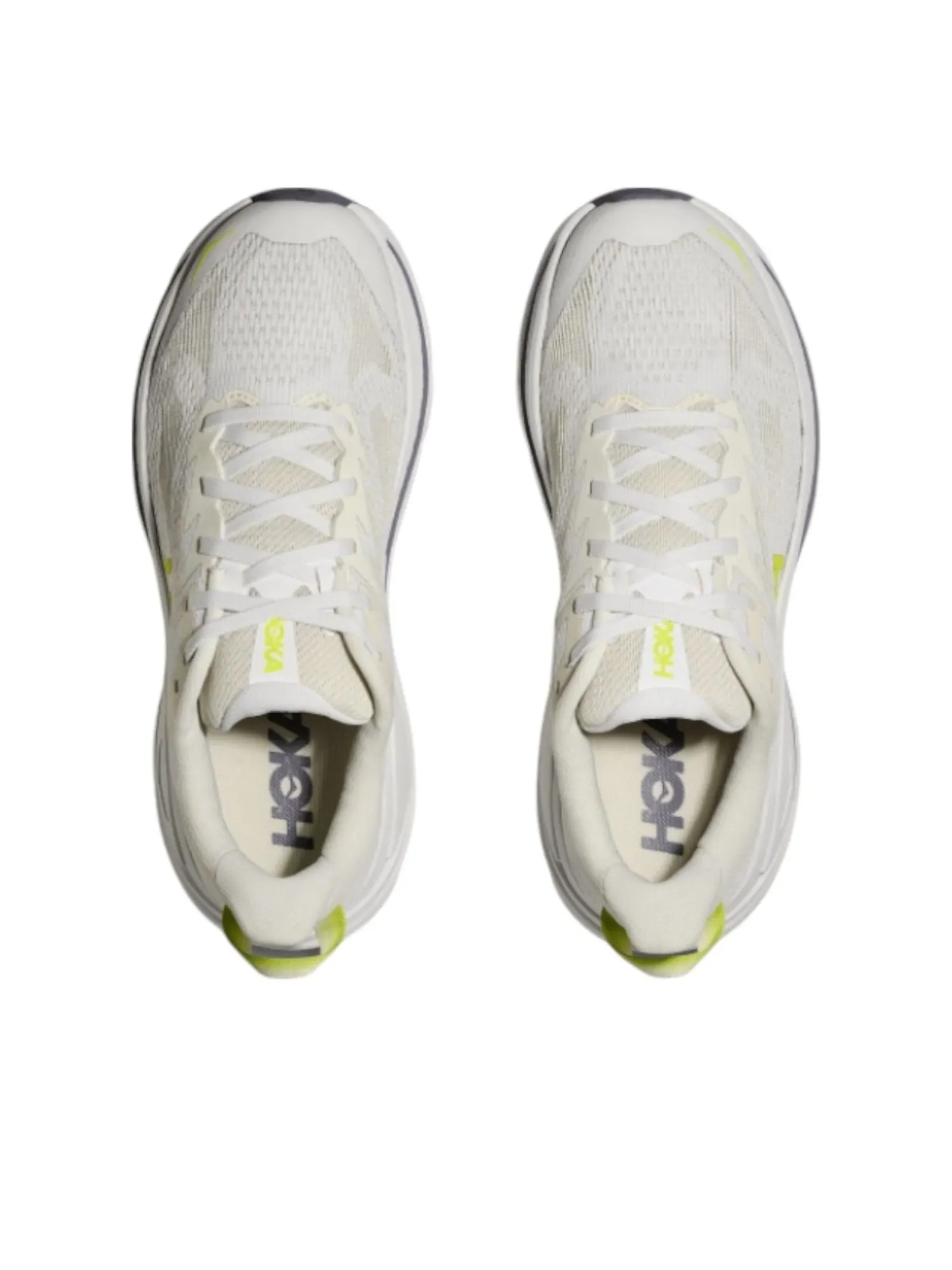 Кроссовки (WMNS) HOKA ONE ONE Challenger 8 'White Neon Citrus' — изображение 2 из 5, белый