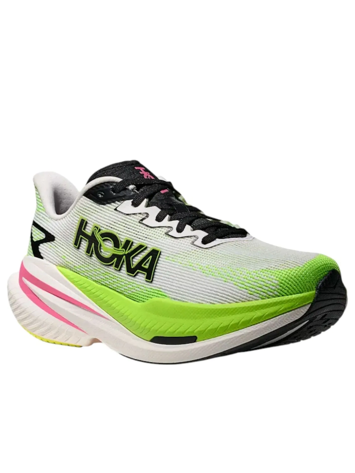 (WMNS) Hoka One One Mach X 3 'White Neon Lime' — изображение 2 из 5, белый/неоновый