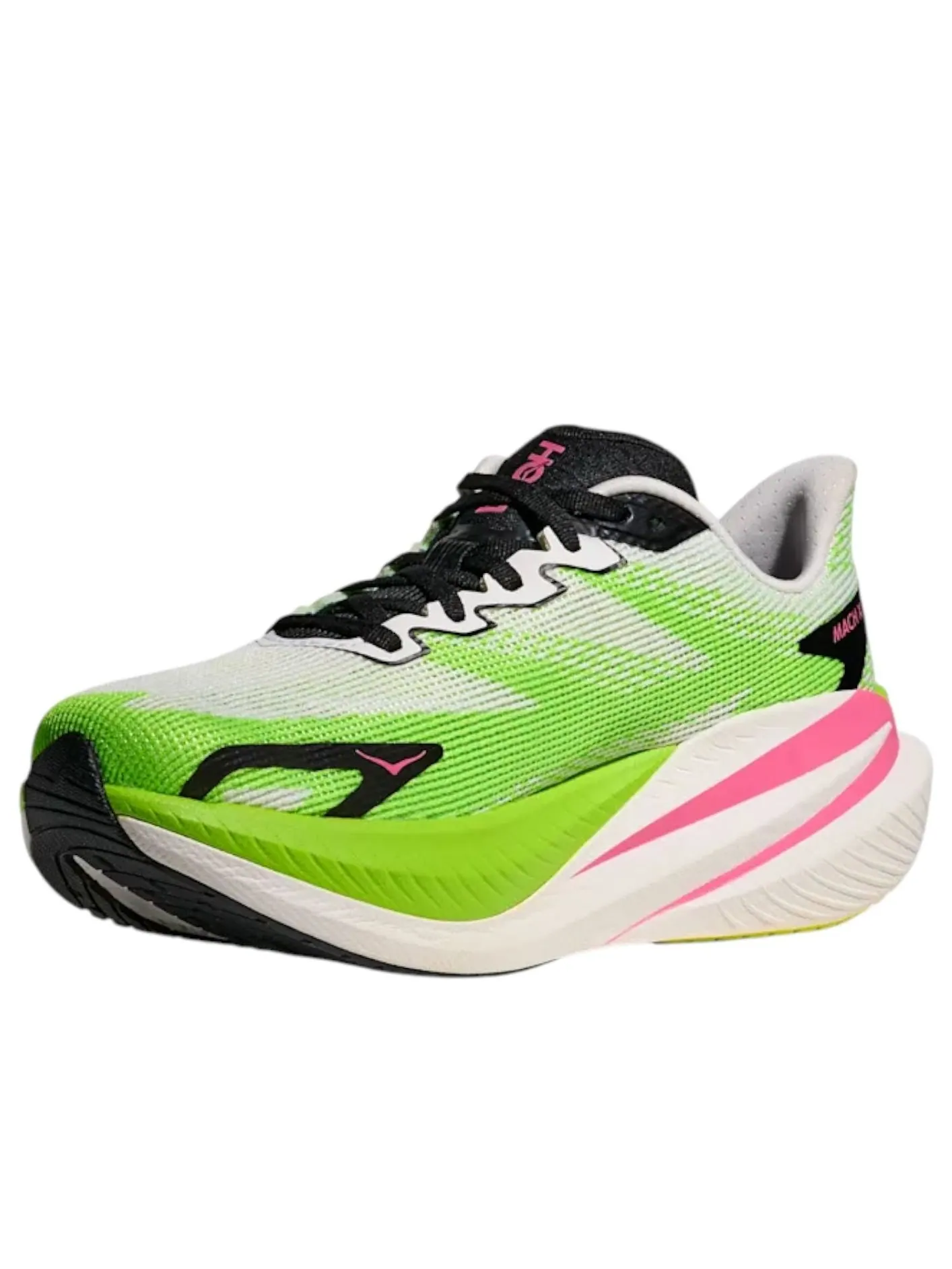 (WMNS) Hoka One One Mach X 3 'White Neon Lime' — изображение 3 из 5, белый/неоновый