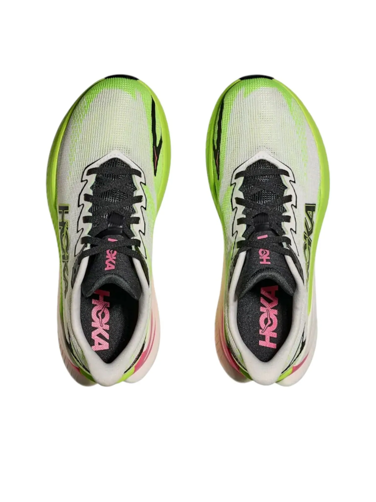 (WMNS) Hoka One One Mach X 3 'White Neon Lime' — изображение 4 из 5, белый/неоновый