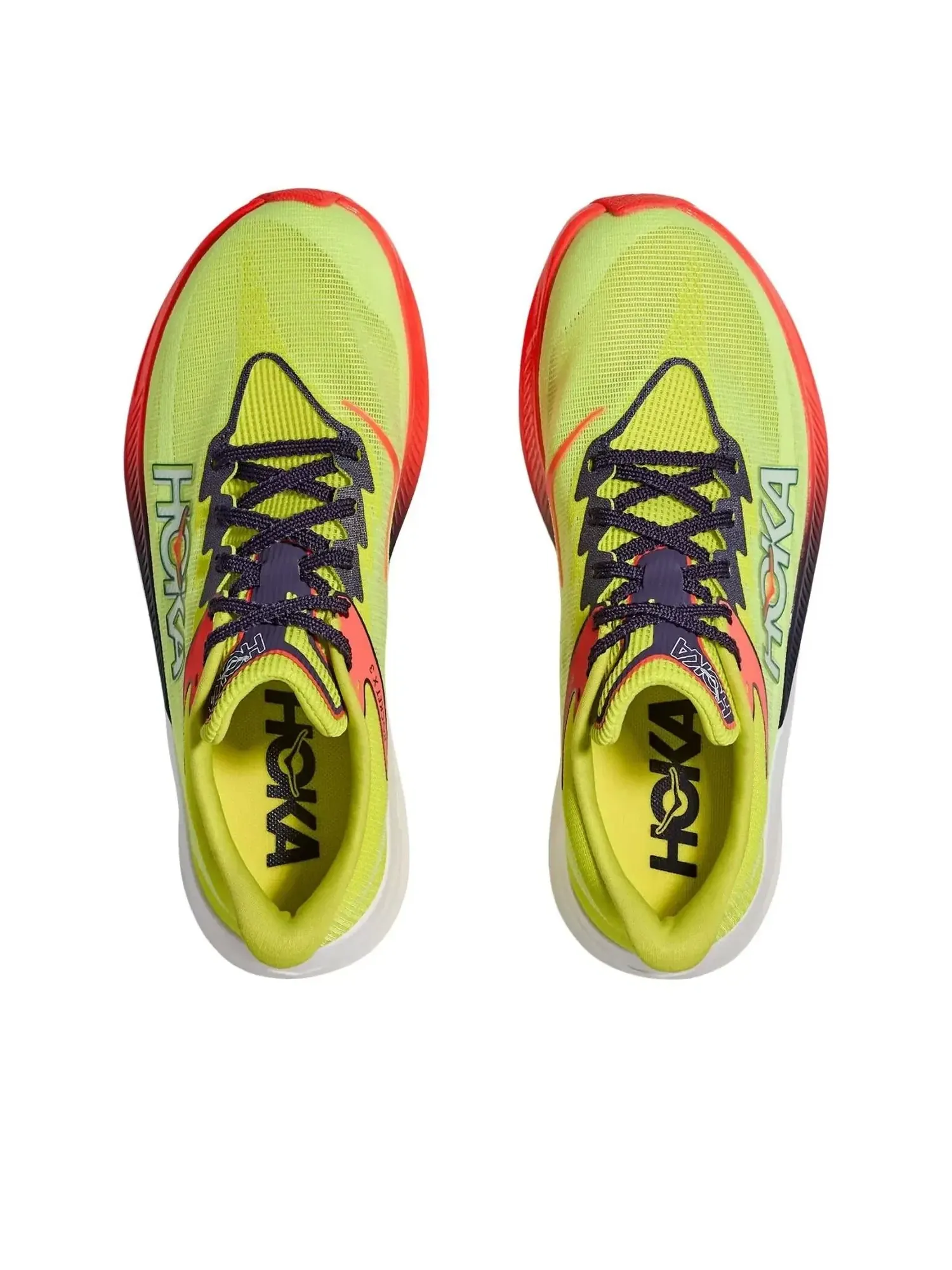 Кроссовки HOKA ONE ONE Rocket X 3 'Neon Yu Squid Ink' 1168724-NZS — изображение 2 из 6, зеленый