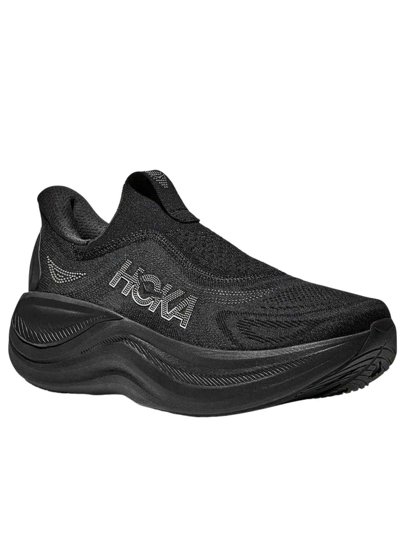Hoka One One Skyward Laceless 'Black' — изображение 2 из 6, черный