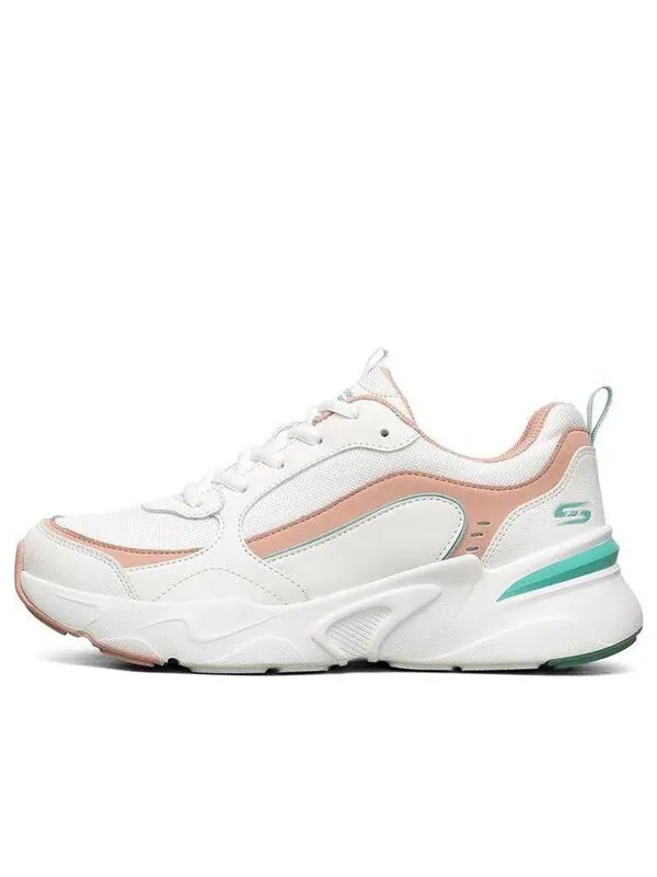 Кроссовки bob's bamina low-top white/pink Skechers — изображение 1 из 4, белый/розовый