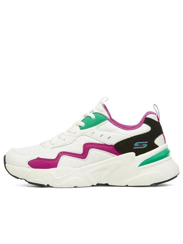 Кроссовки bobs bamina 'white green pink' Skechers — изображение 1 из 4, белый/зеленый/розовый