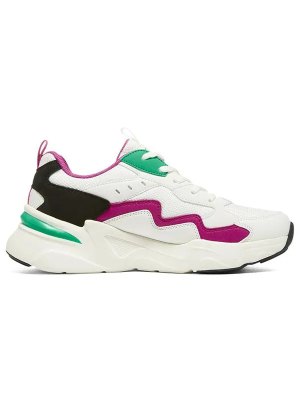 Кроссовки bobs bamina 'white green pink' Skechers — изображение 2 из 4, белый/зеленый/розовый