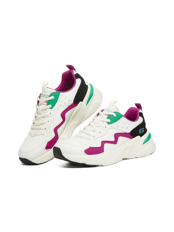 Кроссовки bobs bamina 'white green pink' Skechers — изображение 3 из 4, белый/зеленый/розовый