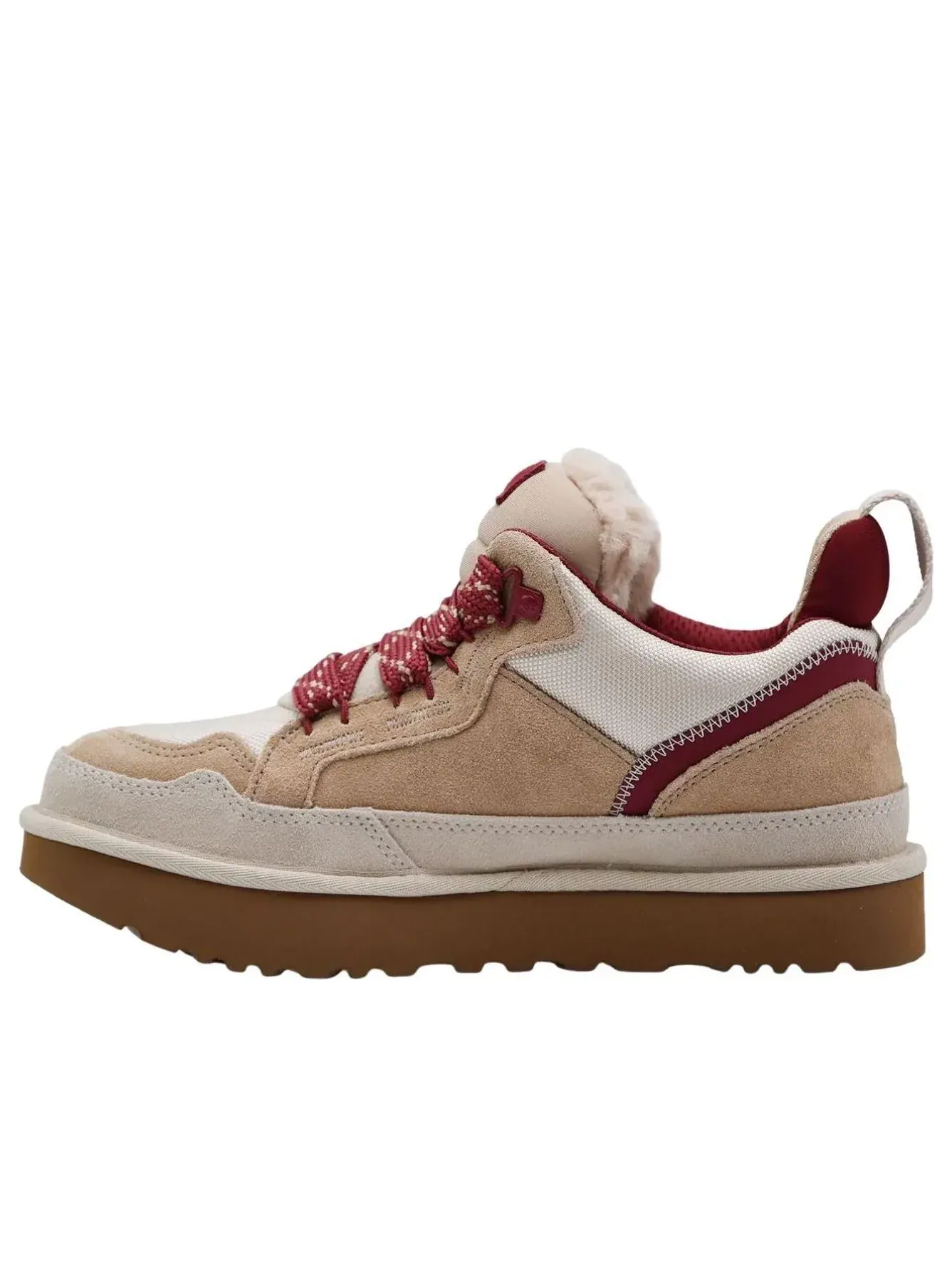 Кроссовки UGG Lowmel 'Driftwood Biking Red' — изображение 1 из 5, бежевый