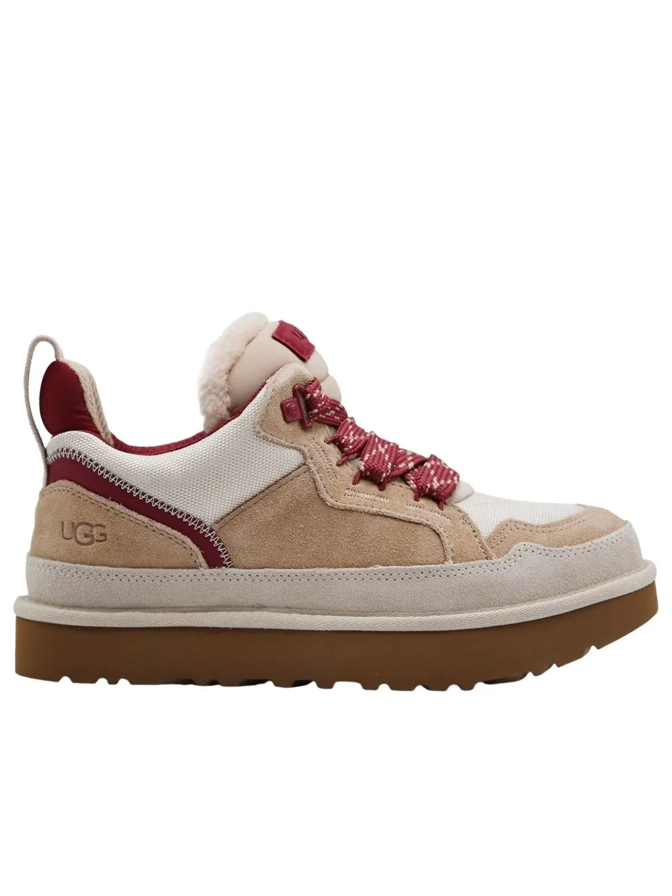 Кроссовки UGG Lowmel 'Driftwood Biking Red' — изображение 5 из 5, бежевый