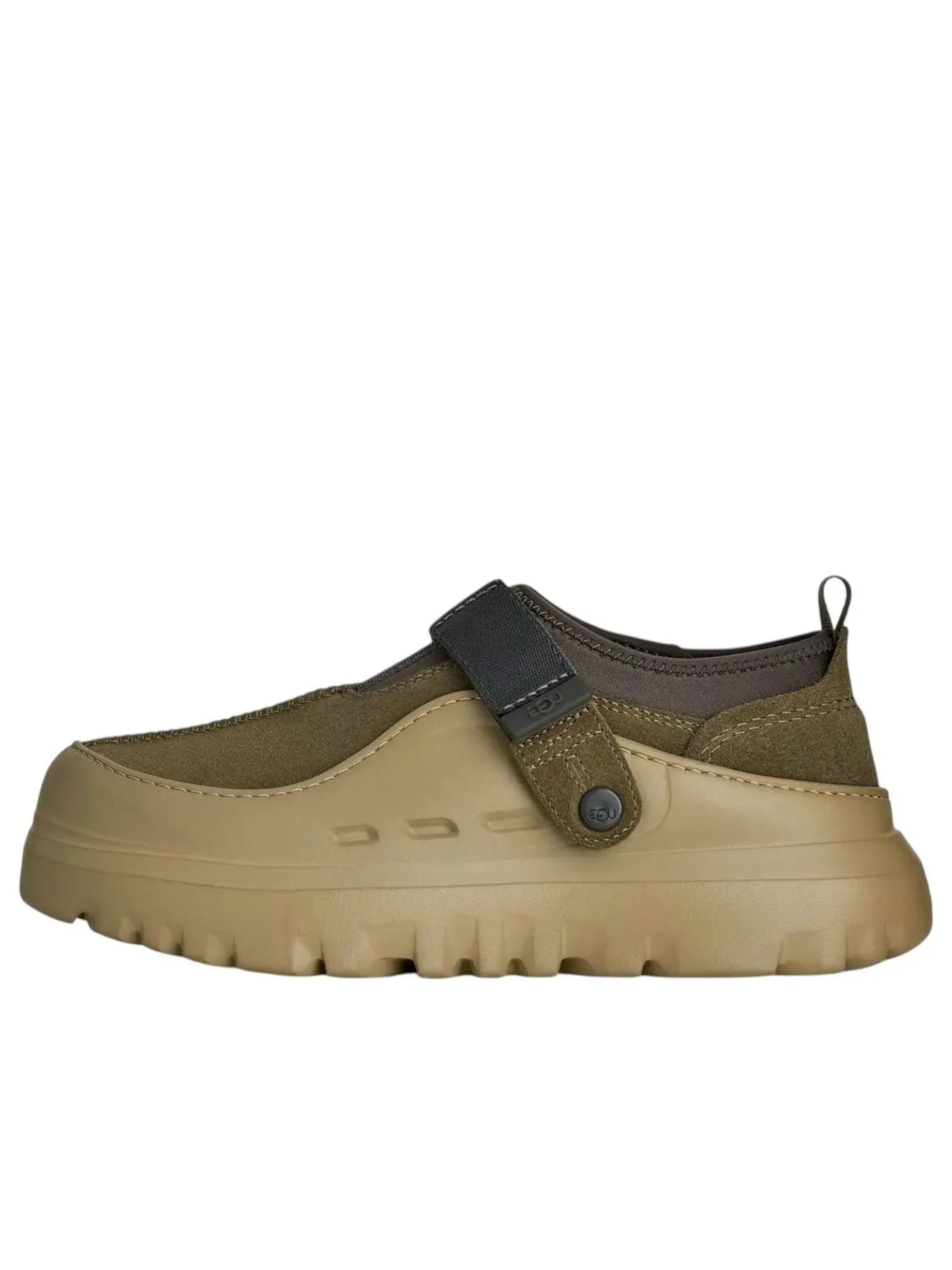 Угги UGG PeakMod Low Cut 'Dark Olive Moss Green' — изображение 1 из 5, оливковый зеленый