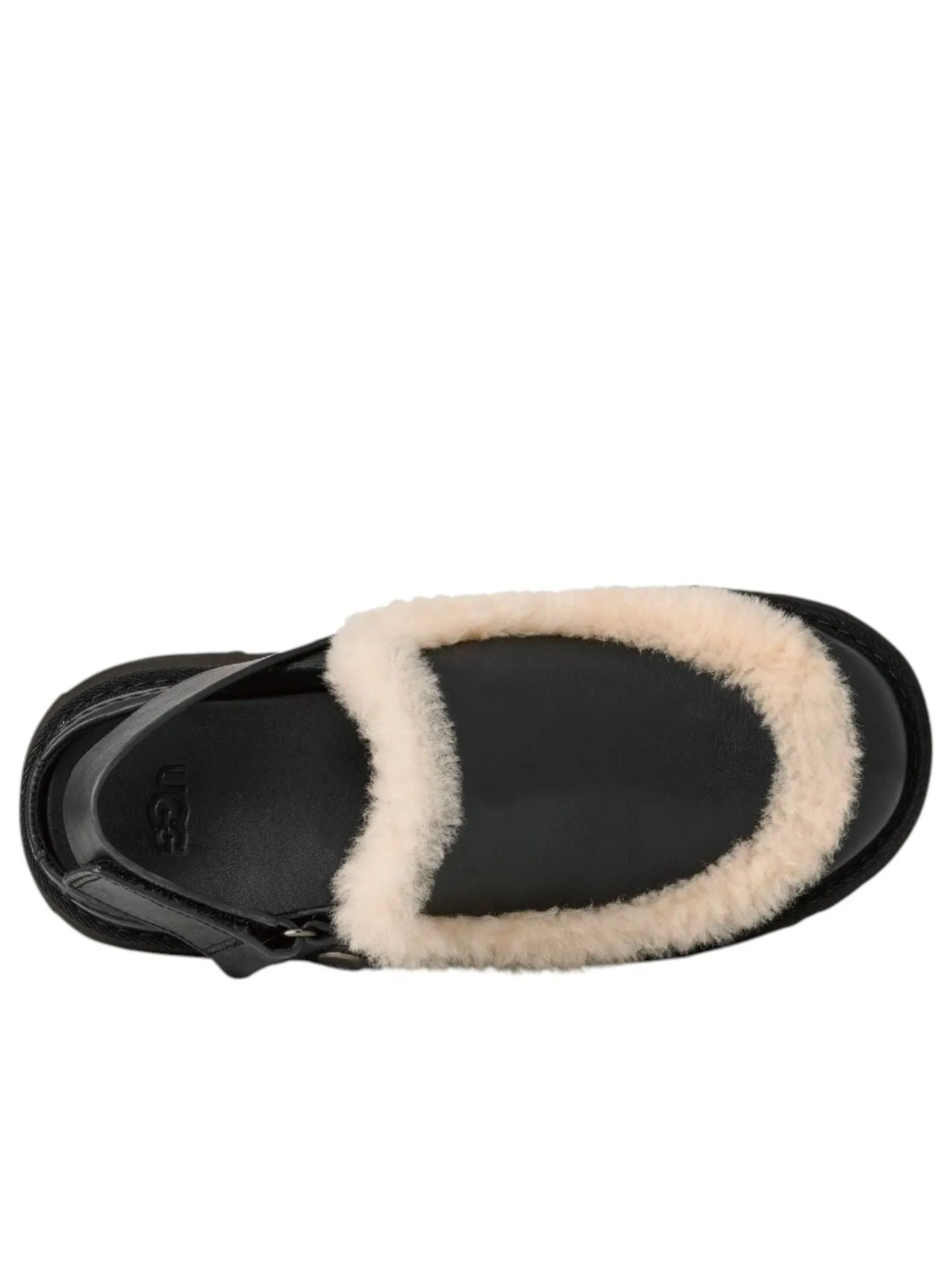 Сабо (WMNS) UGG Esmee Leather Clog Mules 'Black' — изображение 4 из 5, черный