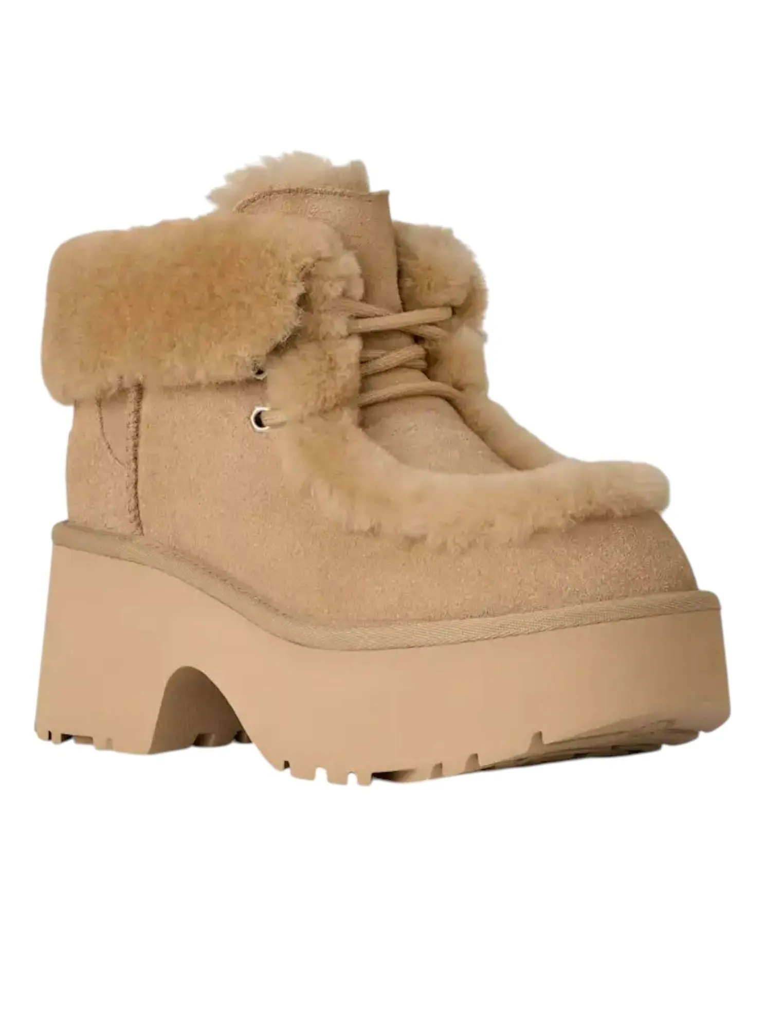 (WMNS) Ботинки UGG Esmee на шнуровке, цвет «Горчичное зерно» — изображение 2 из 5