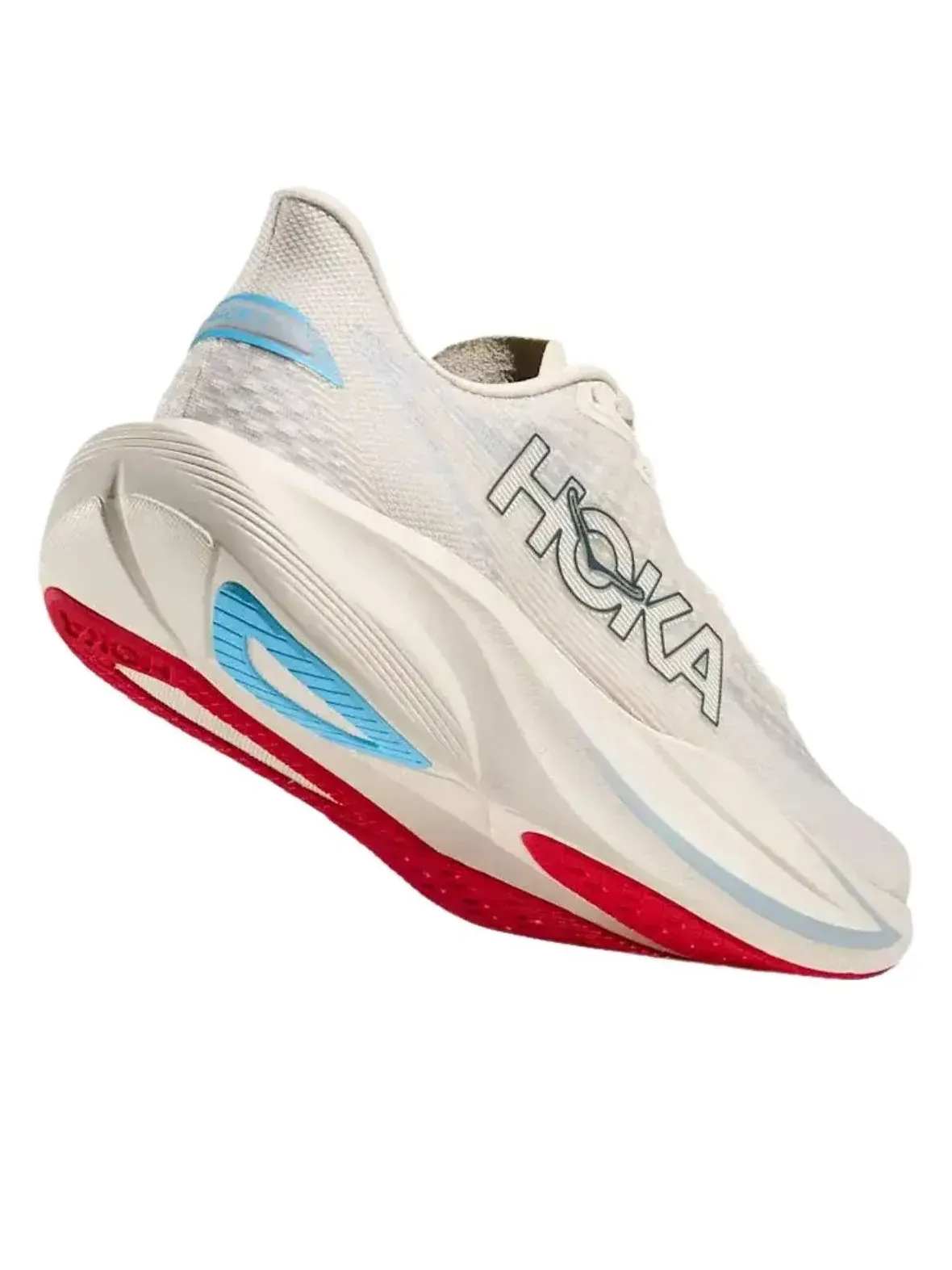 Кроссовки (WMNS) HOKA ONE ONE Mach 7 'Alabaster Soaring Blue' — изображение 4 из 5, бежевый