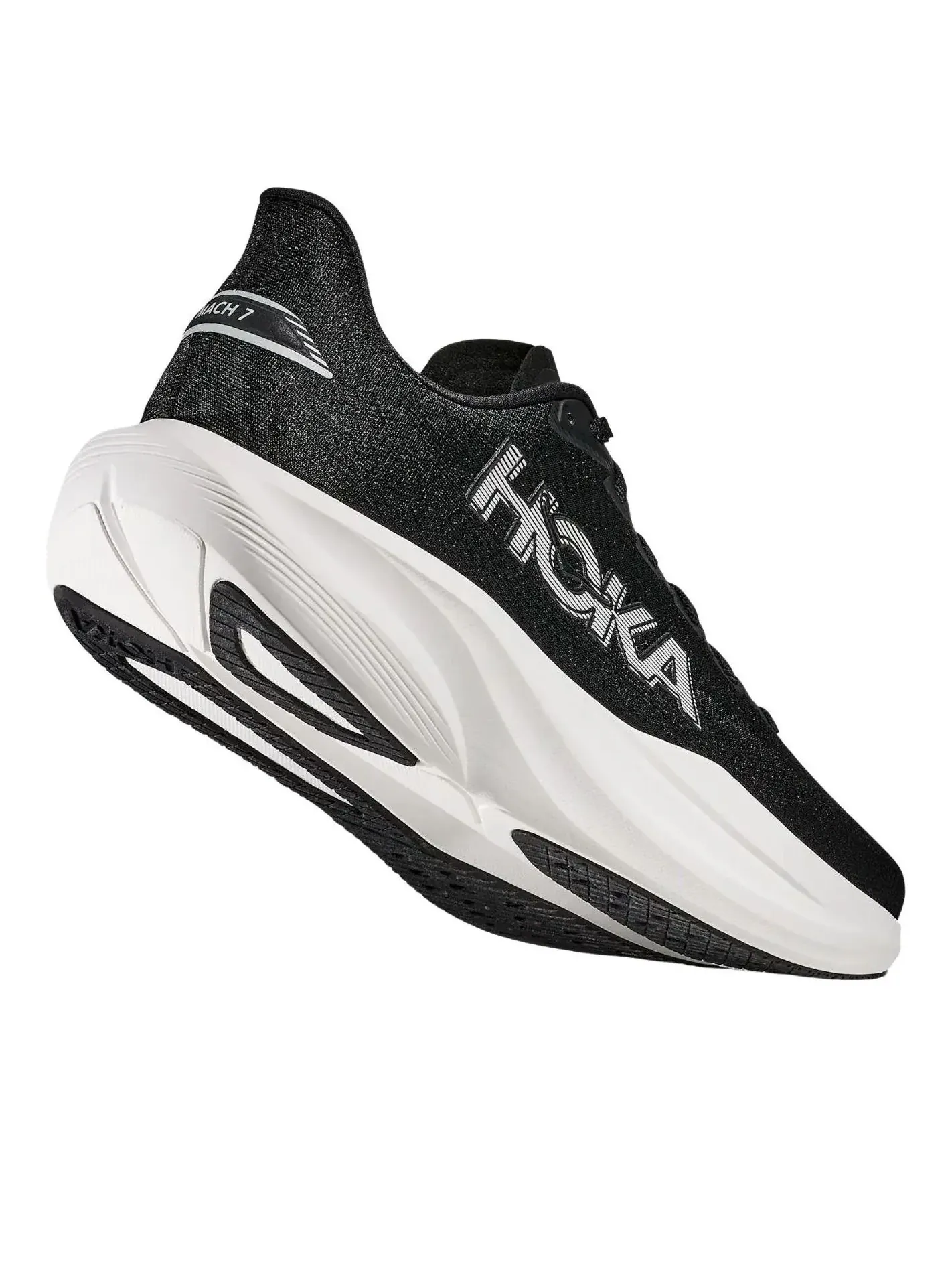 Кроссовки (WMNS) HOKA ONE ONE Mach 7 'Black White' — изображение 3 из 5, черный