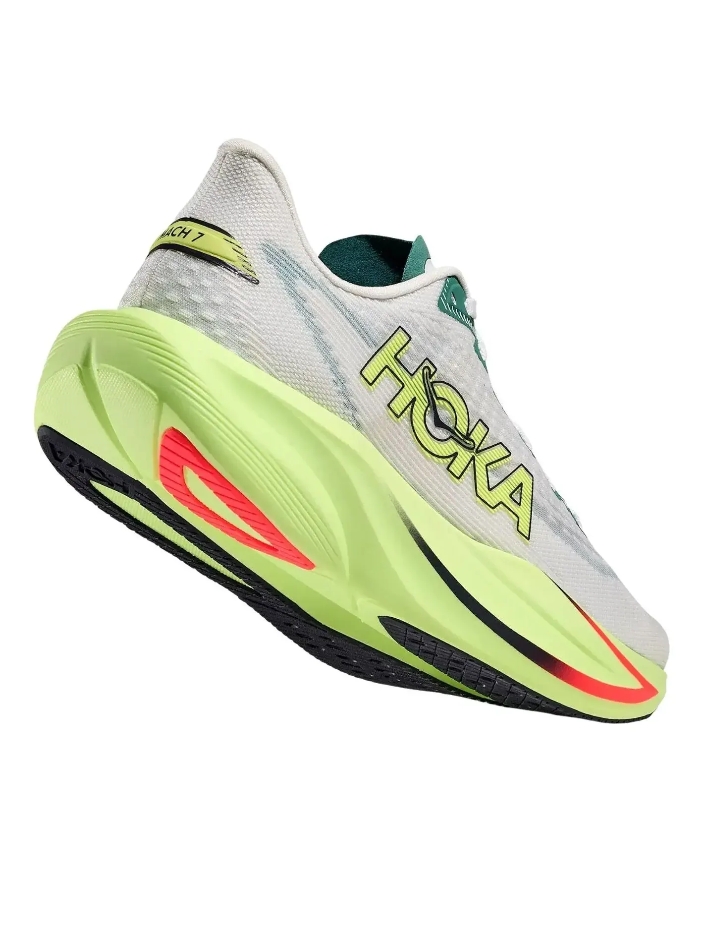 Кроссовки (WMNS) HOKA ONE ONE Mach 7 'Frost Neon Yuzu' — изображение 3 из 6, мульти